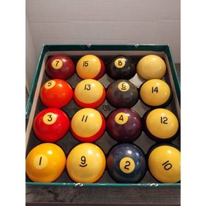 Aramith Belgian Pool Billiards Balls Set 2 1/4"
